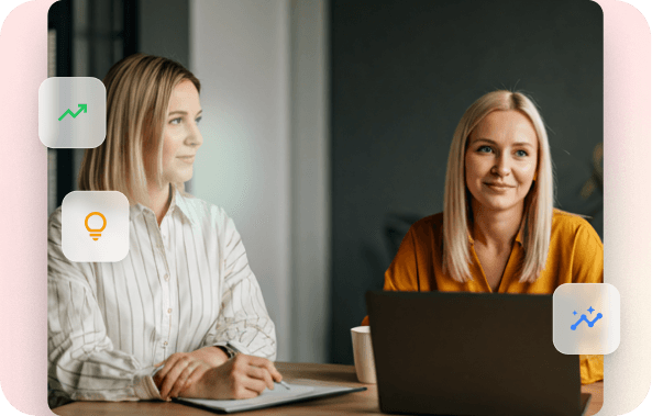 Confident women entrepreneurs in a collaborative meeting